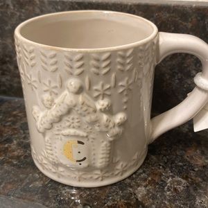 Anthropologie “C” Ivory Mug